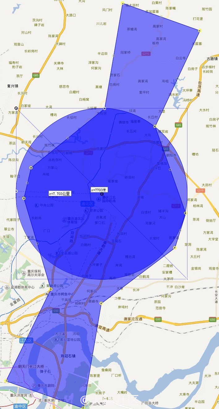 民航局重庆的限飞图