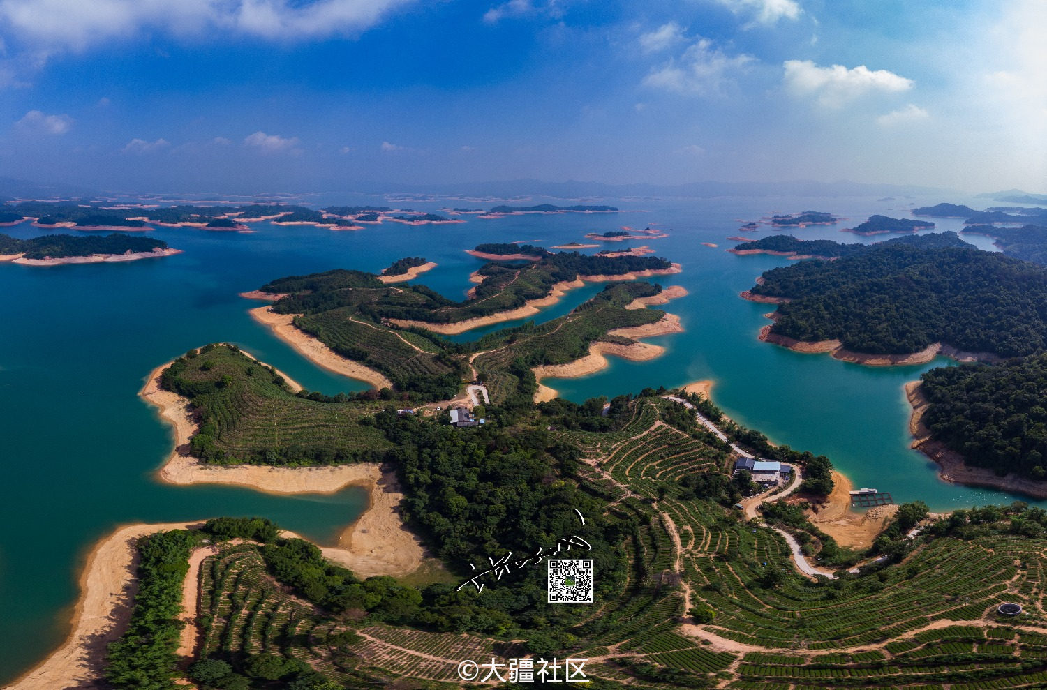 万绿湖180度全景